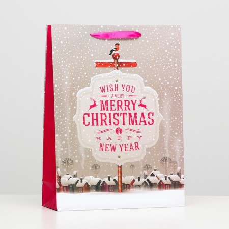 Laminated package "New Year" 32 x 42 x 12