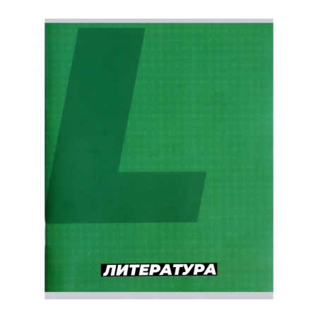 Subject Calligrata "Monotone", 36 sheets in the line of literature, with reference material, covered paper cover, block No. 2, whiteness 75% (gray sheets)