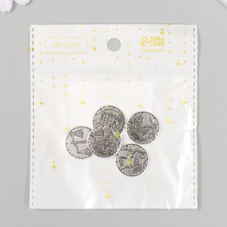 Souvenir wallet metal "Time - Money" 2x2 cm-3
