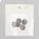 Souvenir wallet metal "Time - Money" 2x2 cm