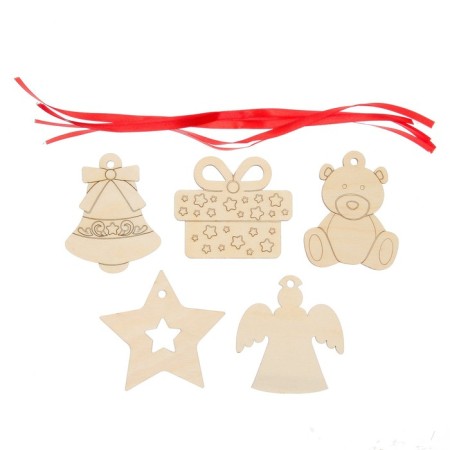 Set for creativity "Wood painting" 5 pcs., With a ribbon-2