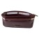 Purse with lightning, burgundy color and powder