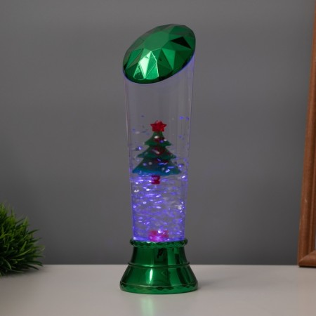 Lava lamp "Christmas tree" LED 3HAAA, USB green 6.5x6.5x23.7cm-1