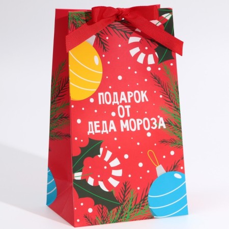 Gift package with the tape "I hurry to you", 13 x 23 x 7 cm, New Year