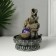 The desktop fountain from the network, the backlight "Ganesha - Mudra Abhai" Gray 20.5x20.5x26.5 cm