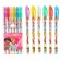Ballpoint pen with sparkles, 6 colors, princesses