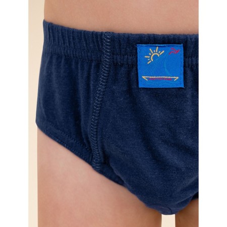 Panties for boys, height 122 cm, blue, dark blue, 3 pcs-1