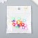 Beads for PVC "Puffy heart" Color set 20 pcs 1x1x1 cm