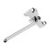 Bath mixer Zein Z3845, single -leaf, spill 30 cm, shower set, watering can 5 dir, chrome