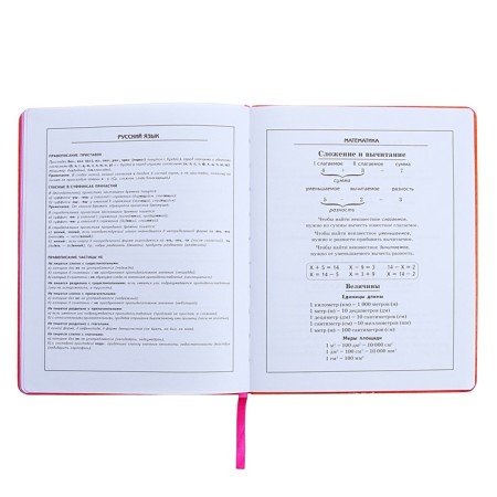 Universal Diary Grade 1-11, 48 sheets "Orange", solid cover of artificial leather, foil embossing-17