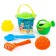 Sanding set: a bucket with a sticker, a strainer, scoop, robberies, 2 molds, watering can