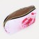 Cosmetic bag with lightning, white/pink color