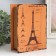 Broke Broke Wood, leatherette "Damn the Eiffel Tower" 6x15x20 cm