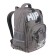School backpack Bruno VisConti, 40 x 30 x 16 cm, ergonomic back, "hip-hop", dark gray