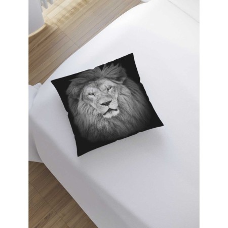 Decorative pillowcase "Wise lion", on a zipper, size 45x45 cm-1