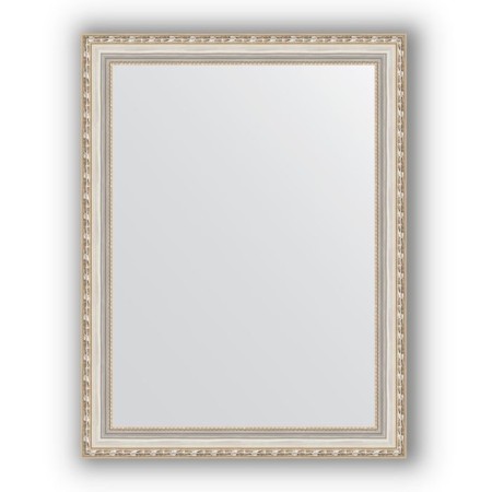 Mirror in the baguette frame - Versailles silver 64 mm, 65 x 85 cm, evoForm
