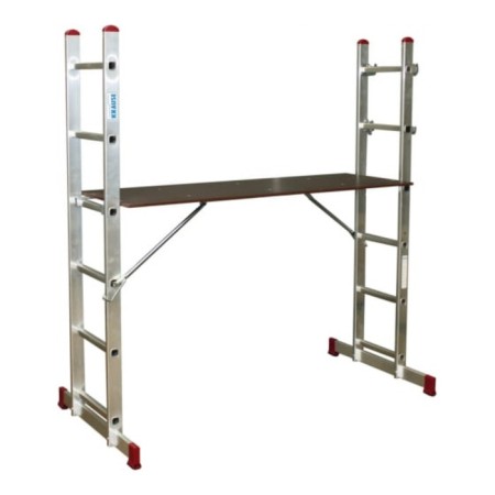 STARTIONS STARTIONS KRAUSE CORDA, aluminum, working height 2.95-3.75 m, 2x6 steps