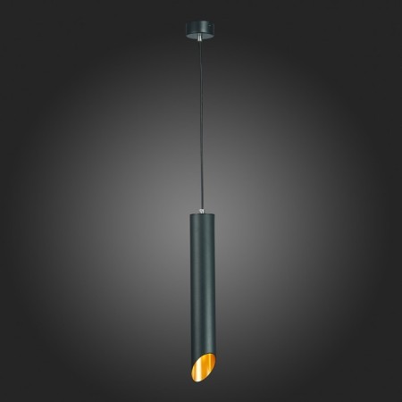 Suspension lamp ST LUCE. ST152.413.01. 1x50 W, GU10, 6x6x40 cm, black color-2