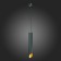 Suspension lamp ST LUCE. ST152.413.01. 1x50 W, GU10, 6x6x40 cm, black color