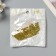 Decor for the creativity of the felt shine "Crown" gold 2.8x4 cm