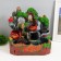 Table Polystone Fountain from the Network Light "Water Mill and Pagoda" 30x19x31 cm