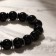 Bracelet ball No. 10 through hematite "Agate Black", D = 5.5 cm