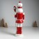 Polystone souvenir "Nutcracker in a red-white uniform, with a bait" 11x11.5x36.5 cm