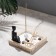 Garden of Stones with a stand for incense "Zen", 12x12x9.5cm, concrete