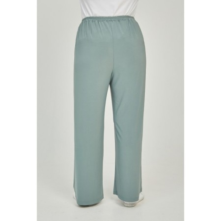 Female trousers, size 58, the color is light green-4