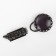 Decorative fastener, 8.2 × 3.5 cm, black/gray color