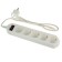 The ERA network filter USF-5S-1.5M-W, 5 outlets, 1.5 m, 10 A, with salary, 3x0.75 mm2, white