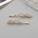 Invisibility for hair "Dilis" (set 2 pcs) loops, 6 cm, gold