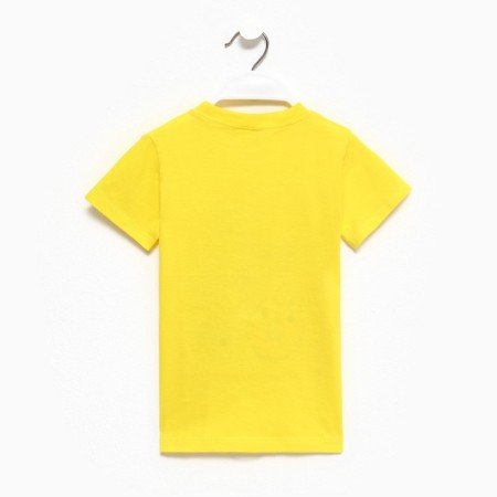 T -shirt for a boy, yellow color, height 128 cm-2