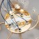 Lina chandelier 5x60W E27 gold 56x56x26 SVK