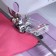 A paw for sewing machines, for an oblique box, with a ruler, 5 mm, 4 × 4.5 cm