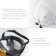 Helmet protective bison 11094-2_z01, ratchet mechanism, universal mount, white