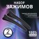 Hair clamps, rubberized, set - 2 pcs, 11.5 cm, black color