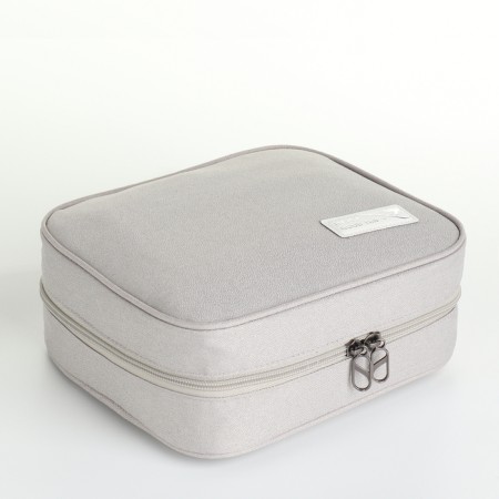 Lightning cosmetic bag, gray color