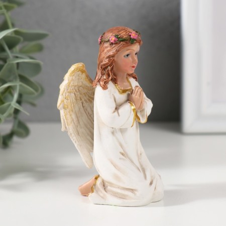Souvenir Polystone "Angel-girl prays" 9x5x4.5 cm-1