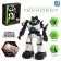 Interactive “Technobot” robot, sound and light effects, white color