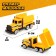 Metal truck "Carrier", inertia, with 6 machines