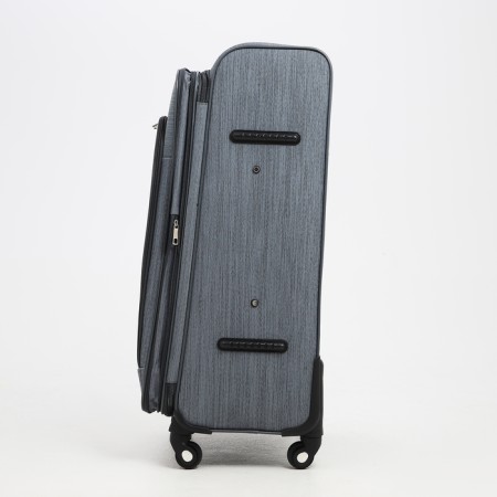 Big suitcase 28 ", lightning department, code castle, 4 wheels, outer pocket, gray color.-3