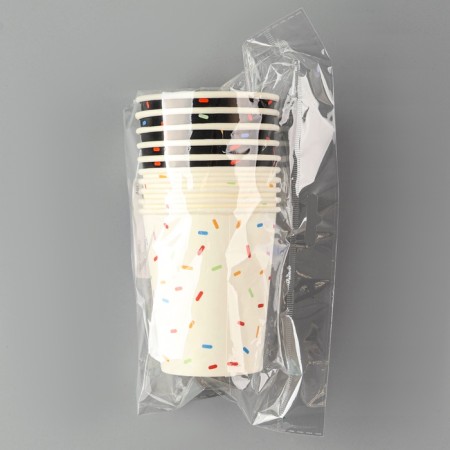 A one -time paper glass "Assorted, 250 ml-3