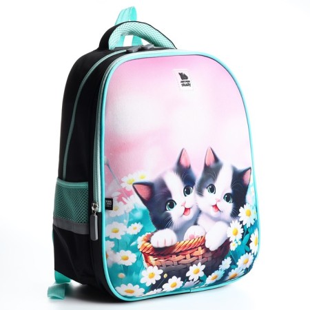 School backpack 39x30x14 cm "September 1: Cute kittens"-1