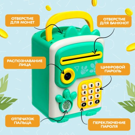Toy "Dino-sef", sound, green color-1