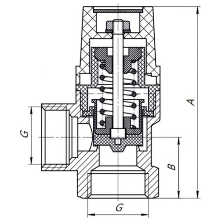 Safety valve Aqualink, 1/2 ", internal thread, unregulated, 1.5 bar-8