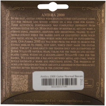 Half -compartment strings for the classic guitar Aquila 173c 3 strings-2