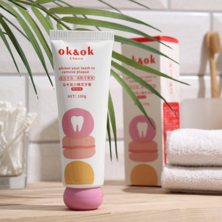 OK & OK toothpaste refreshing cherries, 100 ml