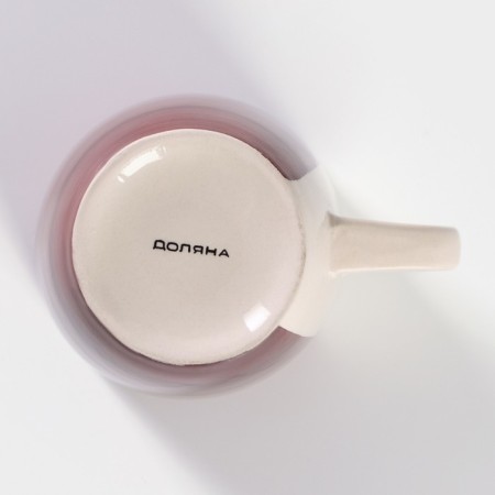 Mug ceramic shade "Sea World", 360 ml, burgundy color-3