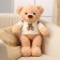 Soft toy "Bear", in a jacket, 50 cm, beige color